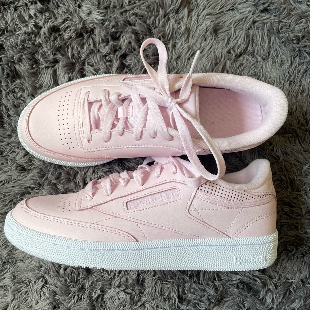 Baby Pink Reebok Club C 85s